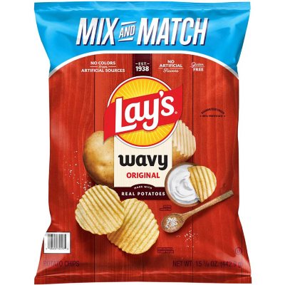 Lay's Wavy Original Kartoffelchips, 443 g