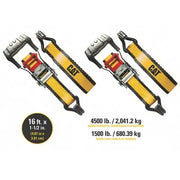 Cat(R) 4pc Ratchet Tie Down and Cam Buckle Set
