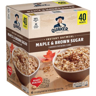 Quaker Instant Oatmeal, Ahorn-Zucker, 43 g, 40 Stück