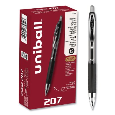 uni-ball 207 Signo Roller Ball Gel Pens, Select Color Medium, 12 ct.