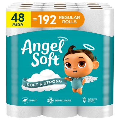 Angel Soft Soft & Strong 2-Ply Toilet Paper 320 sheets/roll, 48 rolls