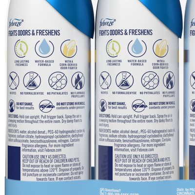 Febreze Air Effects Odor-Eliminating Air Freshener Hawaiian Aloha, Ocean, Aerosol Can, 8.8 oz., 4 pk.