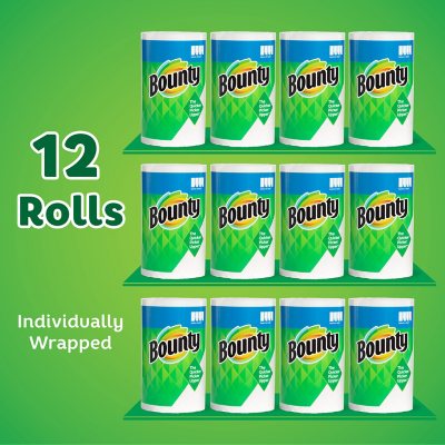 Bounty Select-A-Size 2-Ply Paper Towels 12 rolls, 105 sheets/roll