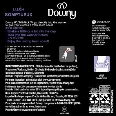 Downy Unstopables In-Wash Scent Booster Beads, Lush 34 oz.