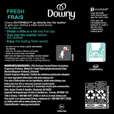 Downy Unstopables In-Wash Scent Booster Beads, Fresh 34 oz.