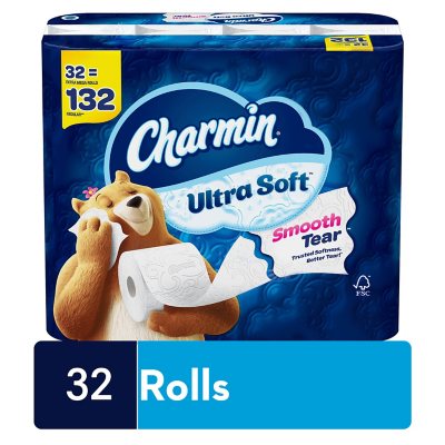 Charmin Ultra Soft 2-Ply Toilet Paper 32 rolls, 231 sheets/roll