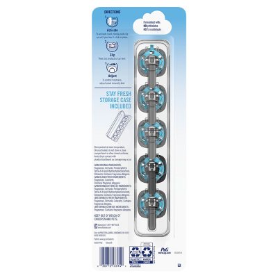Febreze Car Air Freshener Vent Clips, Mixed Scent, 5 ct.
