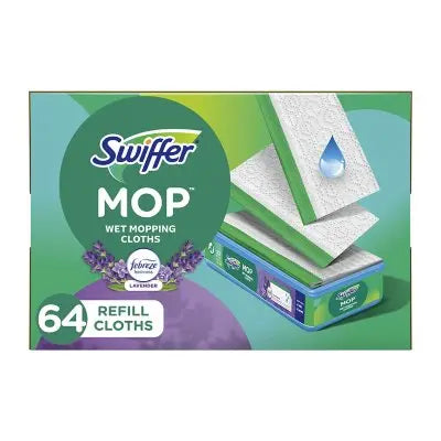 Swiffer Sweeper Wet Mopping Cloth Refills, Lavender, 64 ct.