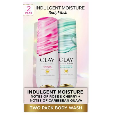 Olay Indulgent Moisture Body Wash with Vitamin B3, 20 fl. oz., 2 pk.