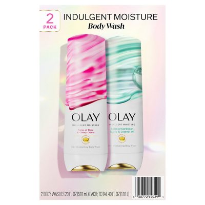 Olay Indulgent Moisture Body Wash with Vitamin B3, 20 fl. oz., 2 pk.