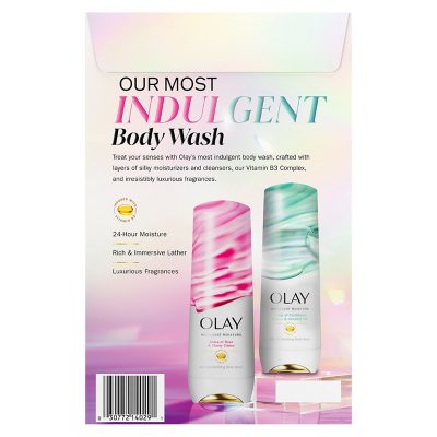 Olay Indulgent Moisture Body Wash with Vitamin B3, 20 fl. oz., 2 pk.