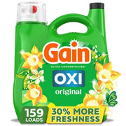 Gain + Oxi Liquid Laundry Detergent, Original, 159 Loads, 170 fl. oz.