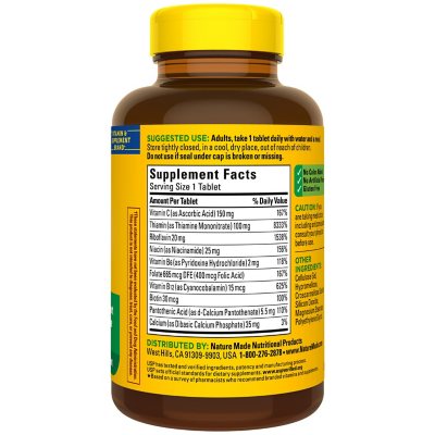 Nature Made Super B-Complex Tablets for Metabolic Health 460 ct.