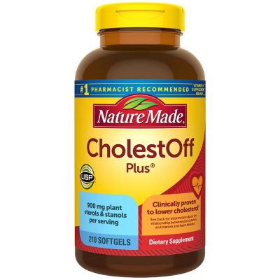 Nature Made CholestOff Plus Softgels for Heart Health 210 ct.