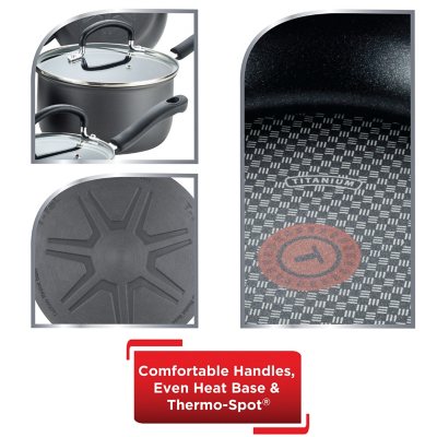 T-fal Ultimate Hard Anodized Nonstick 3-Piece Fry Pan Set