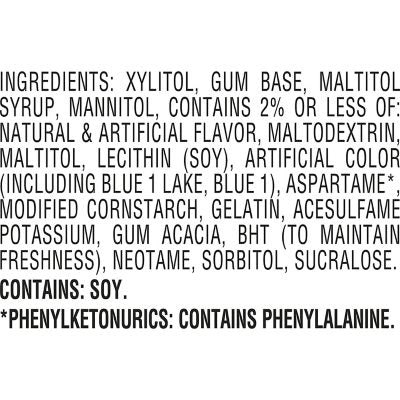 ICE BREAKERS Ice Cubes, Peppermint Sugar Free Chewing Gum, 40 pcs., 4 pk.