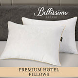 Bellissimo Premium Luxury Hotel Bed Pillow, 2 Pack, Assorted Sizes