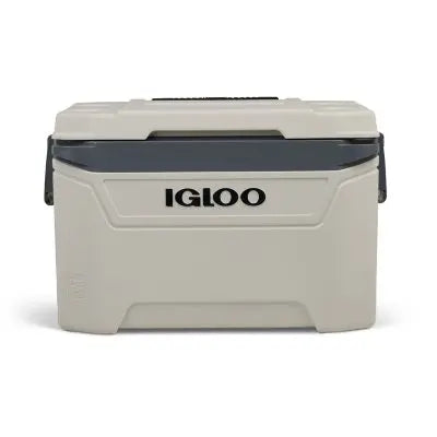 Igloo Bone White and Gray 60-Quart Sunset Roller Cooler