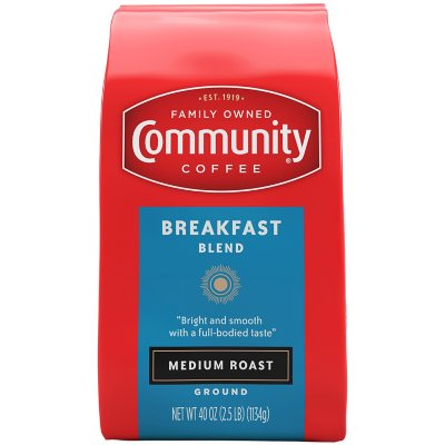 Community Coffee Breakfast Blend Ground Coffee, 40 oz.
