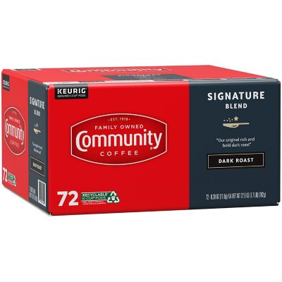 Community Coffee Signature Blend Dark Roast Single Serve, 72 ct.
