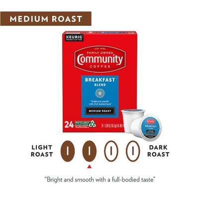 Community Coffee Breakfast Blend Medium Roast Single Serve, 72 ct.