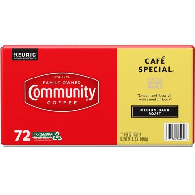 Community Coffee Café Special Medium-Dark Roast Single Serve, 72 ct.
