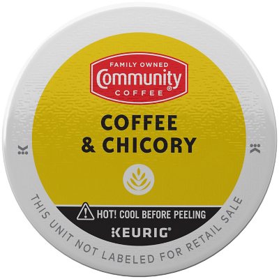 Community Coffee Coffee and Chicory Medium-Dark Roast Single Serve 72 ct.