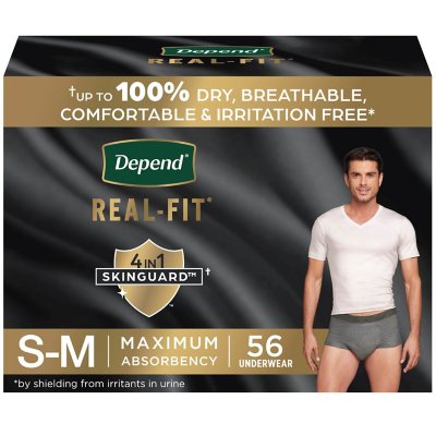 Depend Real Fit Incontinence Underwear for Men, Maximum Absorbency - Choose Your Size