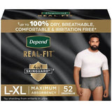 Depend Real Fit Incontinence Underwear for Men, Maximum Absorbency - Choose Your Size