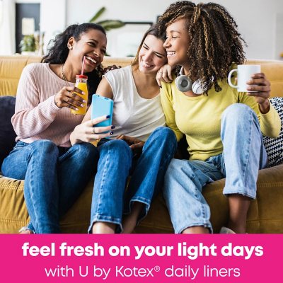 U by Kotex Barely There Liners, Regular, 100 ct.