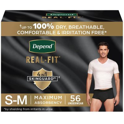 Depend Real Fit Incontinence Underwear for Men, Maximum Absorbency - Choose Your Size