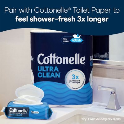 Cottonelle Freshcare Flushable Wipes 12 ct., 504 wipes