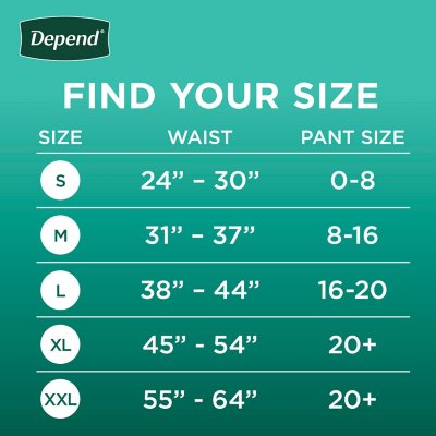 Depend Fresh Protection Incontinence Underwear for Women, Choose Your Size