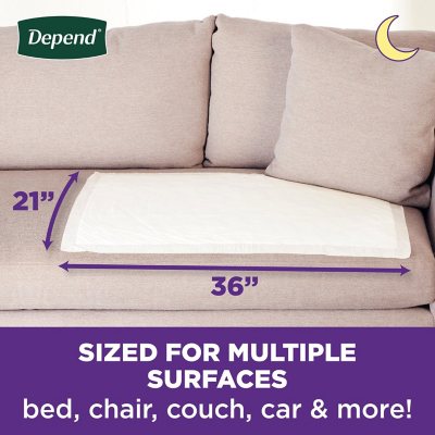 Depend Night Defense Incontinence Bed Pads, Triple Layer, 48 ct.