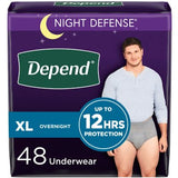 Depend Night Defense Adult Incontinence Underwear for Men - Choose Your Size