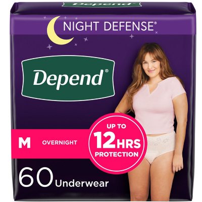 Depend Night Defense Adult Incontinence Underwear for Women - Choose Your Size