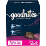 Goodnites Nighttime Bedwetting Underwear for Girls Sizes: Small - Extra Large