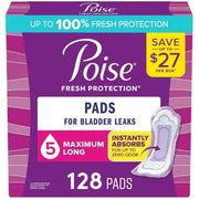 Poise Postpartum Incontinence Pads, 5 Drop Max Absorbency, 128 ct.