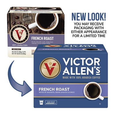 Victor Allen's Coffee Single Serve Cups, French Roast 100 ct.