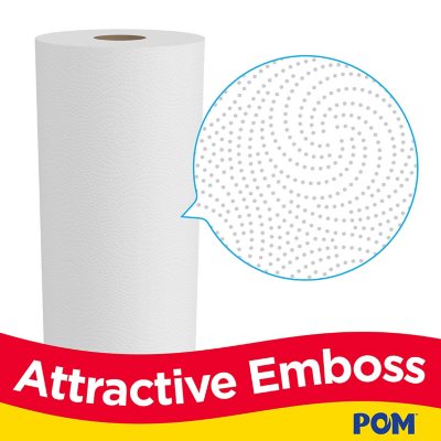 POM Individually Wrapped 2-Ply Paper Towels 110 sheets/roll, 30 rolls