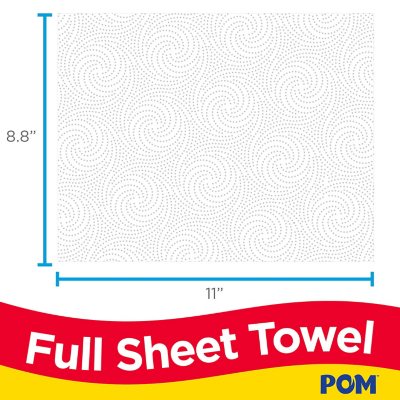 POM Individually Wrapped 2-Ply Paper Towels 110 sheets/roll, 30 rolls