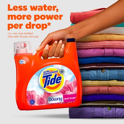 Tide + Downy Liquid Laundry Detergent, April Fresh 150 fl. oz., 110 loads