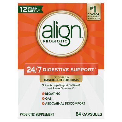 Align Probiotic Supplement for Daily Digestive Health Capsules 84 ct.