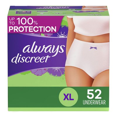 Always Discreet Incontinence Underwear for Women, Maximum - Choose Your Size