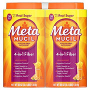 Metamucil Fiber 4-in-1 Psyllium Fiber Supplement Powder, Orange 55 oz., 2 pk.