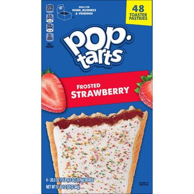 Pop-Tarts Frosted Strawberry, 48 ct.