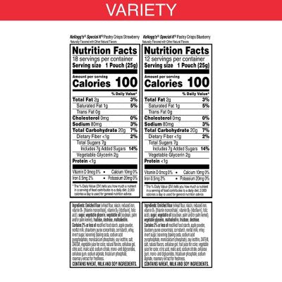 Special K Pastry Crisps, Strawberry and Blueberry 60 ct.