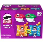 Pringles Mingles und Singles Snack-Probierpaket, 36 Stück.