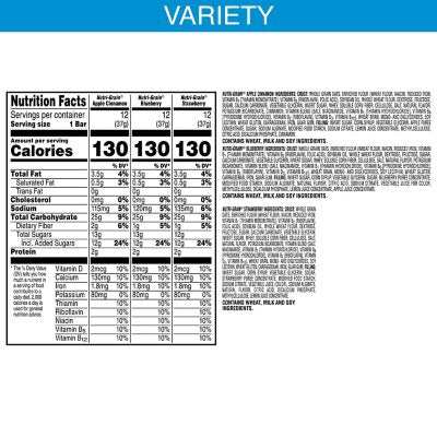 Nutri-Grain Bars Variety Pack, 1.3 oz., 36 pk.