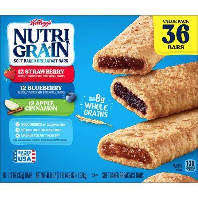 Nutri-Grain Bars Variety Pack, 1.3 oz., 36 pk.